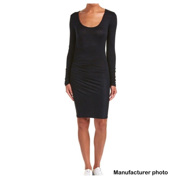 Rag & Bone Jean Ruched Navy Dress - Picture 10 of 10